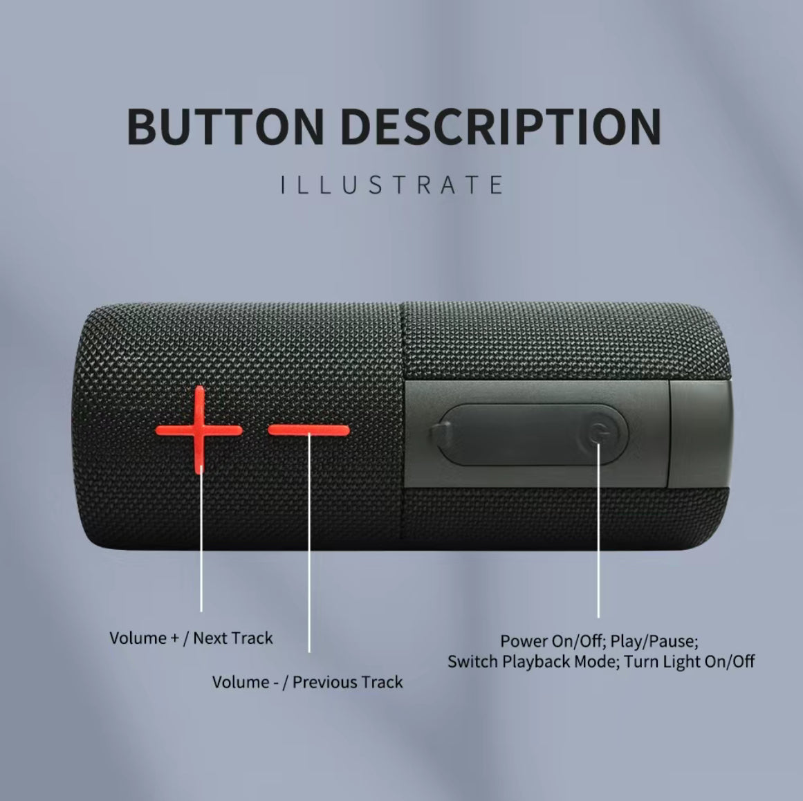 2 in 1 Portable Splittable Bluetooth Speaker, Waterproof Split Wireless Speaker Bluetooth
