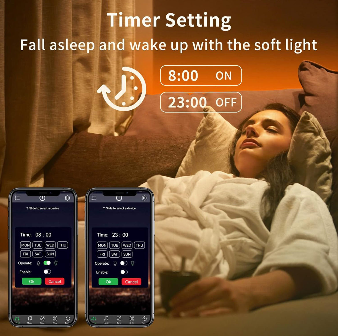50FT Led Strip Lights RGB Music Sync Color Changing Bluetooth Led Lights with Smart App Control Remote Led Lights for Bedroom Room Lighting Flexible Home Décor