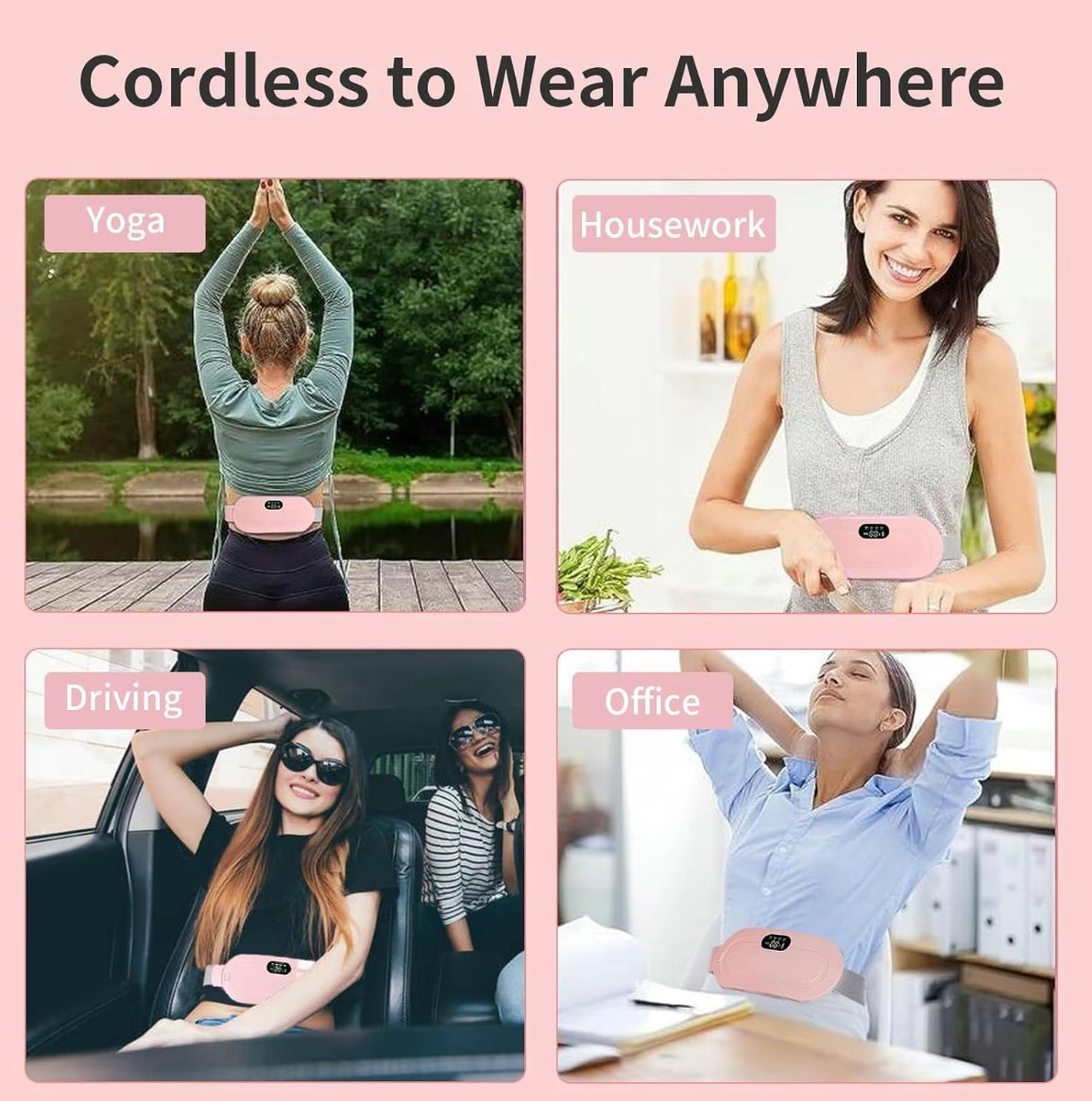 Menstrual Cordless Heating Pad Smart Uterus Warmer Belt