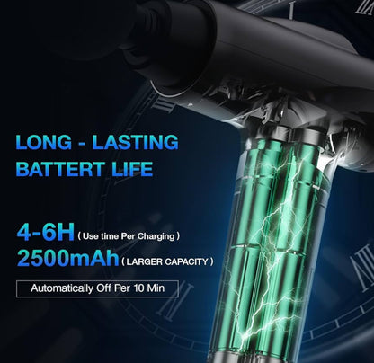 Massage Gun Deep Tissue, Handheld Electric Muscle Massager, High Intensity Percussion Massage Device for Pain Relief with 9 Attachments & 30 Speed